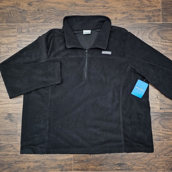 Columbia Jackets & Blazers - Columbia Womens 3X Black Lake Aloha Half Zip Fleece Hiking Outdoors